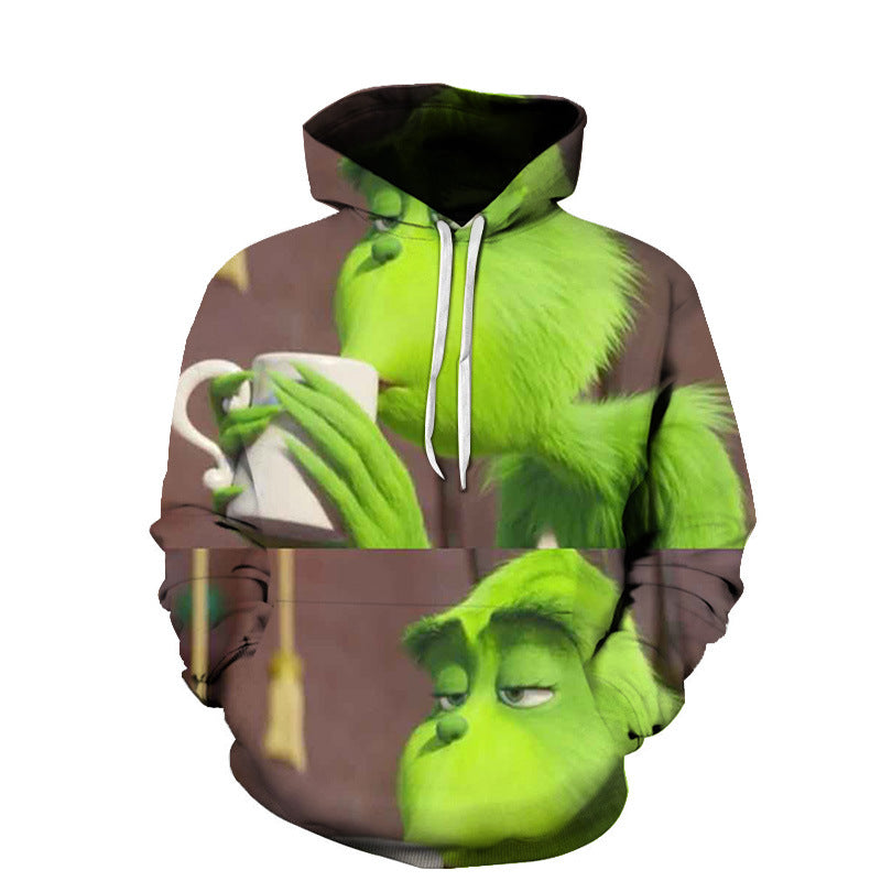 Grinch Hoodie 3D Printed Hoodie Christmas