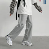 Men Pants Loose Straight Sweatpants Boys Casual Pants