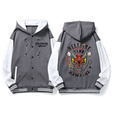 Stranger Things Hellfire Club Hoodie Stranger Things 4 Men's and Women's Baseball Uniform Autumn and Winter