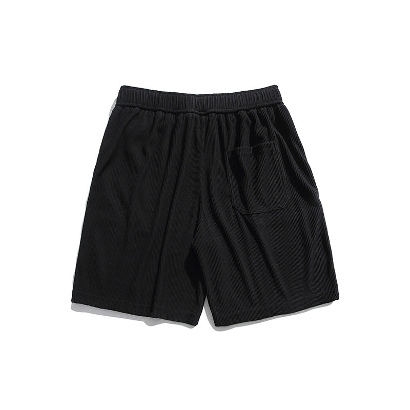 Men Shorts Summer Men's Three-Dimensional Striped Casual Shorts