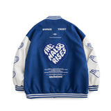 Brown Varsity Jacket Autumn Baseball Jacket Men's Loose All-Match Pilot Jacket