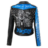 Women Leather Jacket Biker Motorcycle Coat Spring Short Leather Jacket Women's Motorcycle Leather Jacket