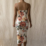 Nina Parker Graffiti Dress Strap Slim Dress
