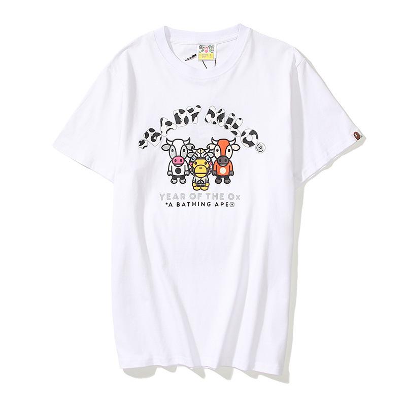 Shark Print T Shirt Summer Plus Size Loose Cartoon Anime Print Short Sleeve T-Shirt