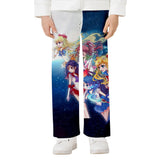 Sail Moon Printed Straight-Leg Pants