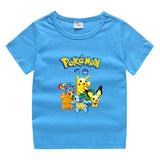 Children Pokemon Pikachu T Shirt Cotton T-shirt Casual Sports