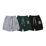 Men Shorts Summer Embroidered Slacks Shorts Men