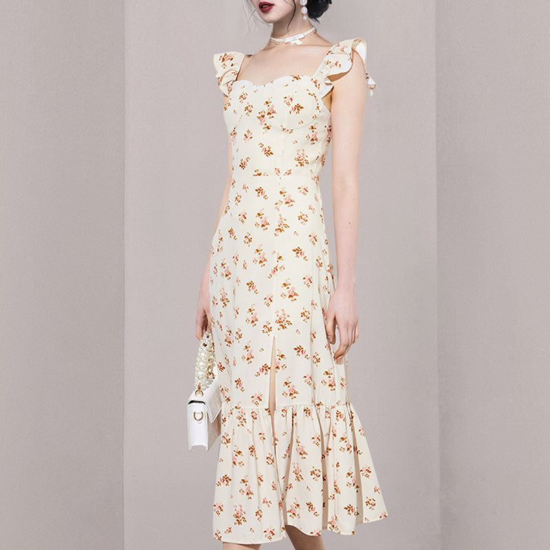 Marilyn Monroe Dress Summer Gentle Floral Strap Dress