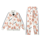 Palm Angels Sweatshirts Angel Full Printed Broken Bear Printed Men and Women F Casual Loose Sports