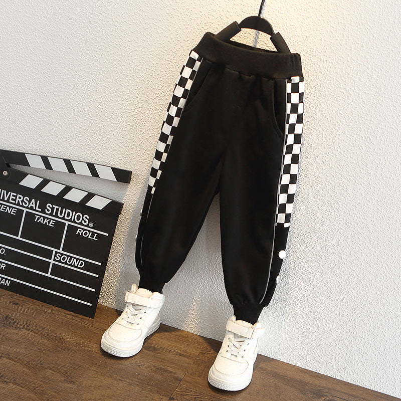 Toddler Boys Pants Boys' Spring and Autumn Loose Casual Sports Pants
