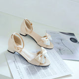 Flat Dress Sandals Summer Low Heel Buckle Hollow Sandals