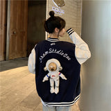 The Bears Varsity Jacket Bear Outer Space Astronauts Baseball Uniform Jacket Couple Jacket