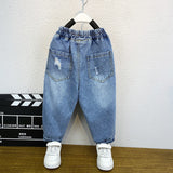 Toddler Boys Pants Children's Jeans Spring and Autumn Leisure