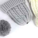 Women Winter Hats Winter Women's Woolen Cap Solid Color Knitted Hat