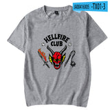 Stranger Things T Shirt Summer Menswear Amazon Pullover Short Sleeve Hellfire Club Stranger Things 4 Men's T-shirt Manufacturers Send On Behalf