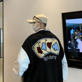 Baggy Jacket Baseball Uniform Men's Spring and Autumn Loose Embroidered Jacket