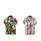Men Hawaii Shirts Spring/Summer Men's Short Sleeve Shirt