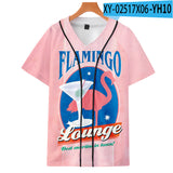 Baggy Baseball Jersey Printed Break Fashion Short Sleeve Baseball Uniform