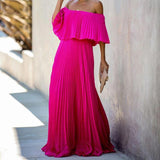 Lady Gaga Dress Sexy Exposed Pleated Chiffon Party Formal Dress