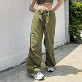 Julia Fox Low Rise Trousers Vintage Casual Loose Track Pants
