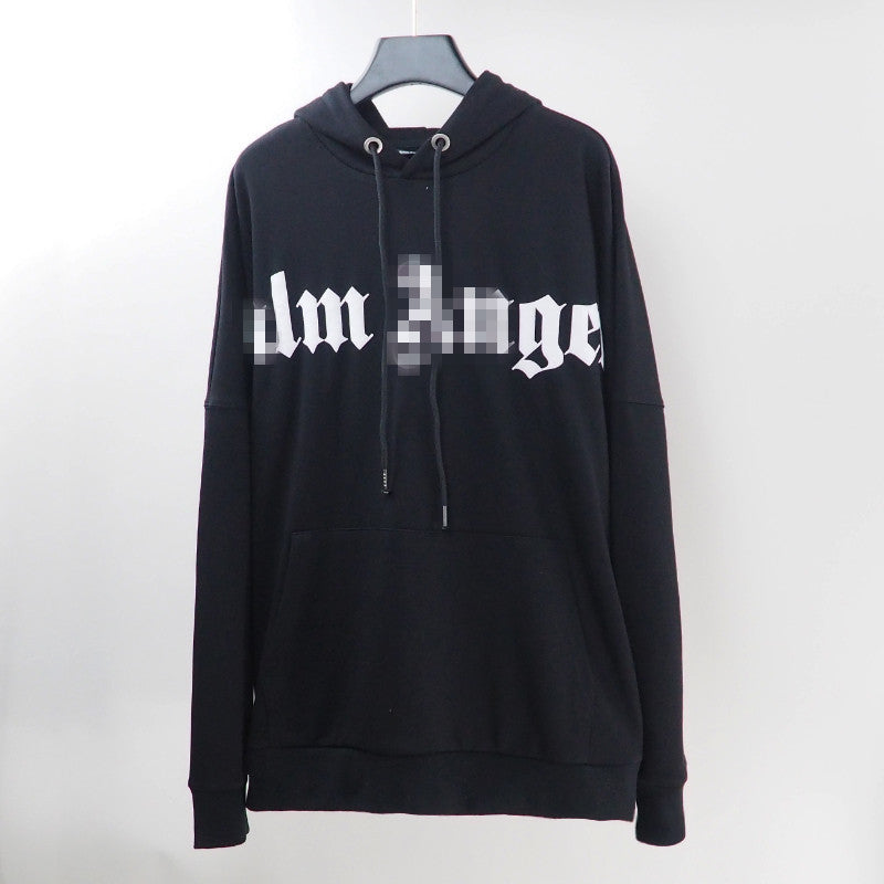 Palm Angels Hoodie Terry Hooded Sweater Men's and Women's Loose Coat