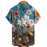 Men Beach T Shirts Men's Short Sleeve Shirt Printed Shirt