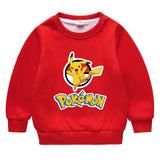 Children Pokemon Pikachu Hoodie Men's and Women's Children & Baby Baby plus Velvet Sweater