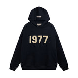 Fear of God Essentials 1977 Hoodie Flocking Hooded Sweater Fog Coat