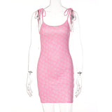 Maddy Euphoria Outfits Women's Spring Printed Sheath Dress