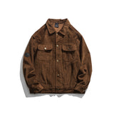 Corduroy Varsity Jacket Autumn Men's Loose Casual Handsome Corduroy Jacket