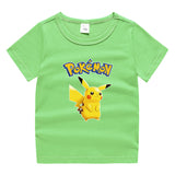 Children Pokemon Pikachu T Shirt Children's Clothing Children's Summer Clothing Short Sleeve T-shirt