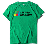 Let's Go Brandon T Shirt Letter Print Short-Sleeve T-shirt for Women