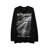 Mens Fall Outfits Hiphop Sweater Men's and Women's round Neck Oversize Sweater Vintage Bottoming Shirt