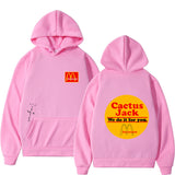 Cactus Jack McDonalds Hoodie Printed Hoodie Hip Hop Men and Women Couple Sweater