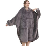 Hoodies Blankets Oversized Hoodie Flannel Pajamas Men and Women Can Wear