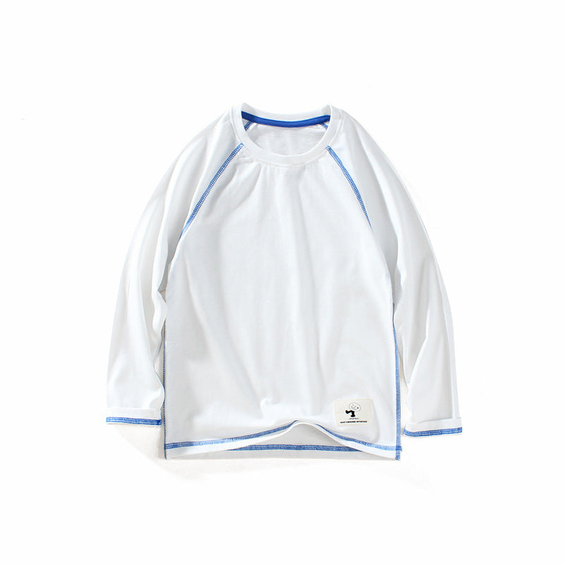 Spring Tops Long Sleeve Children and Teens Bottoming Shirt Top