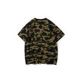 Wgm Shirt Bape Shark Head Digital Printing Casual Sports Short Sleeve