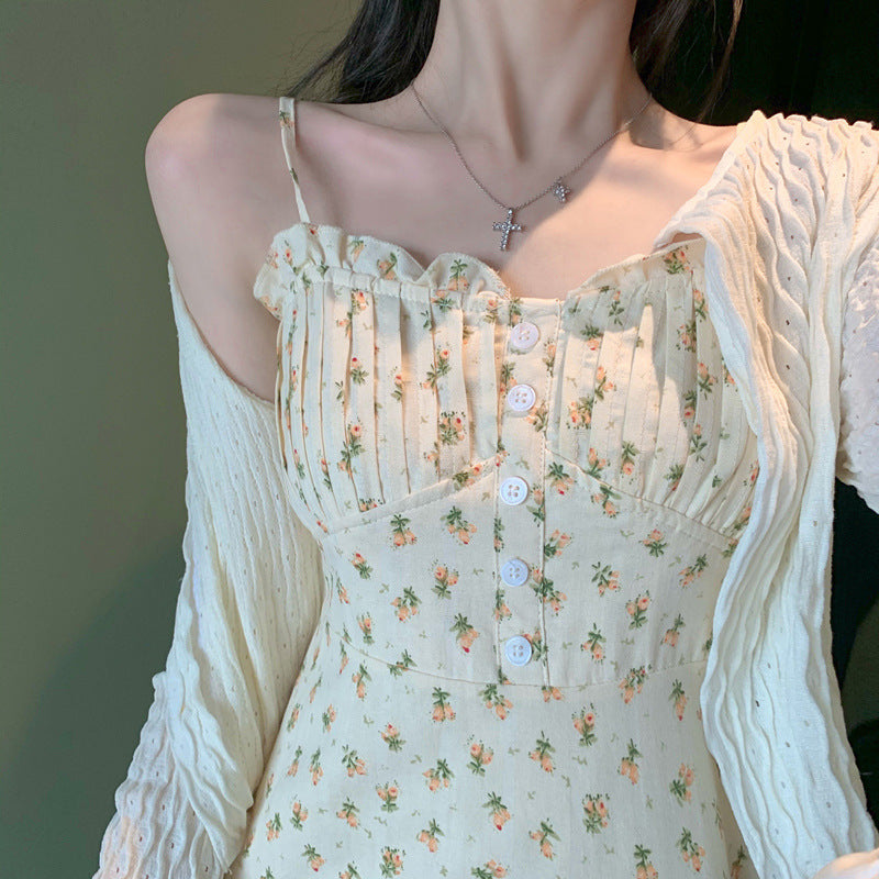 Marilyn Monroe Dress Women's Floral Dress for Spring and Autumn