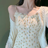 Marilyn Monroe Dress Women's Floral Dress for Spring and Autumn