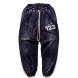 Rrr123 Hoodie Distressed Loose Sweatpants Drawstring Trousers for Men