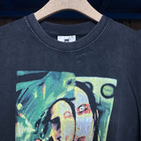 Marilyn Manson T Shirt Printed Short Sleeve Retro Distressed Loose Men's and Women's T-shirt