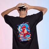 Zodiac Shirts Summer Cotton Short Sleeve T-shirt Men's Embroidered Chicken round Neck