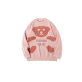 Mens Fall Outfits Cartoon Knitwear Men's and Women's Sweaters Student Hip Hop Cute Casual Couple Outfit Top