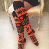 Winter Chunky Cable Thick Knit Thigh High Socks Long Stockings Boot Fall/Winter Halloween Knitting Long Stockings