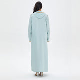 Muslim Women Stylish Kashibo Abaya Muslim Ladies Long Gown Islamic Clothing Jilbab Jalabiya Fashion Casual Dress Embroidered Large Swing Dress