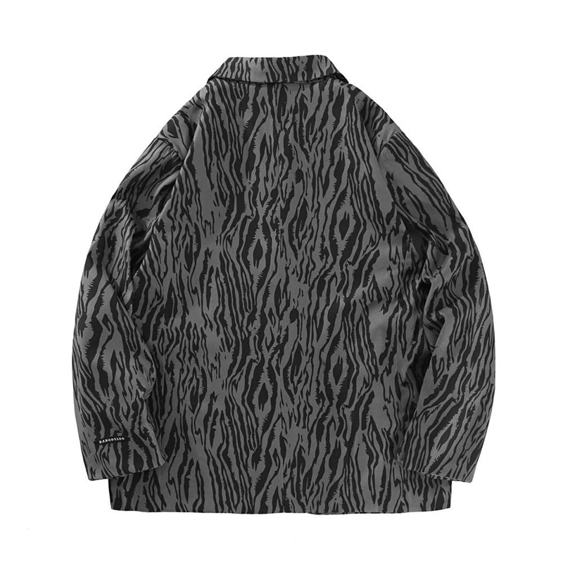 Men's Casual Suit Man Blzer Zebra Print Blazer Men's Loose Lapels Jacket Casual Small Suit