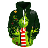 Grinch Hoodie 3d Grinch Printed Christmas Sweater Men And Women Can Wear