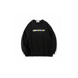 Mens Fall Outfits Love Printed Crew Neck Sweatshirt Men's Loose Couple's Tops Casual Thin Pullover