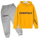 Kids Fog Fear of God Essentials Hoodie & Pants 2 Piece Set