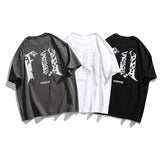 Men T-Shirt Summer Men's Printed T-shirt Loose Retro